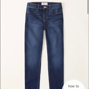 Abercrombie Kids high rise super skinny jeans 9/10